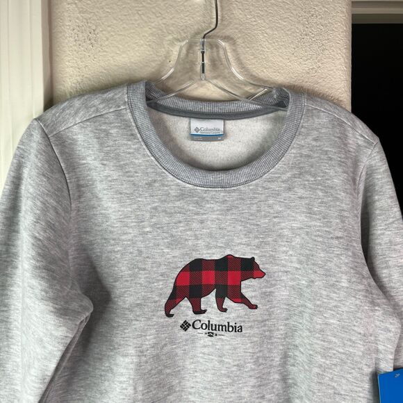 Women's Hart Mountain™ II Graphic Crew Sweatshirt Grey New Size M #558 - Picture 5 of 10